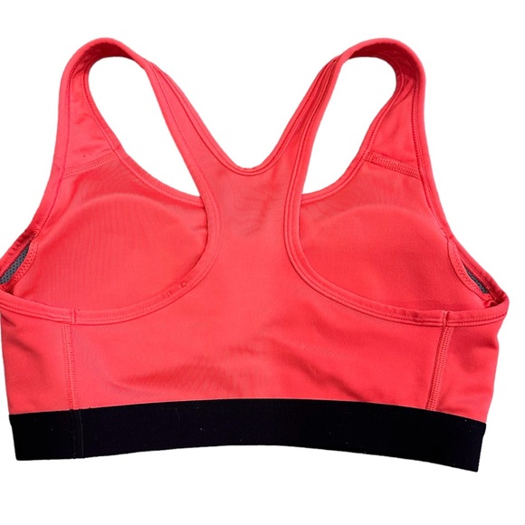 Nike DRI-FIT Sports Bra Removable Padding Coral & Black Women’s Small - Picture 5 of 8